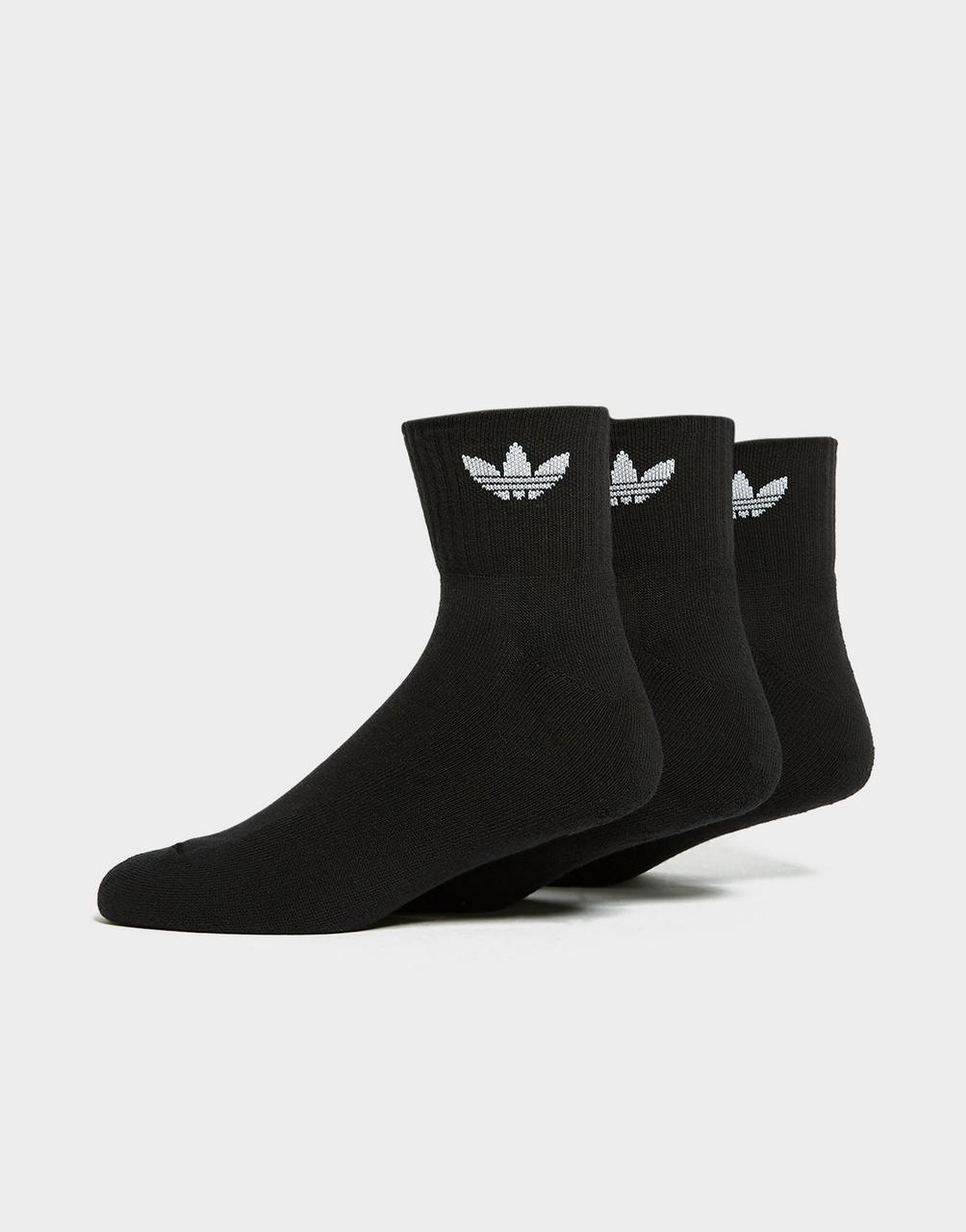 Adidas Trefoil Cushioned Crew - Black/White